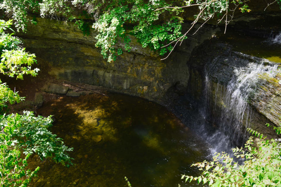 <div class="inline-image__caption"><p>Waterfall at Quarry Trails Metro Park.</p></div> <div class="inline-image__credit">Courtesy of Brandon Withrow</div>