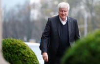 Christian Social Union (CSU) leader Horst Seehofer arrives at the German Parliamentary Society for exploratory talks about forming a new coalition government in Berlin, Germany, November 15, 2017. REUTERS/Hannibal Hanschke