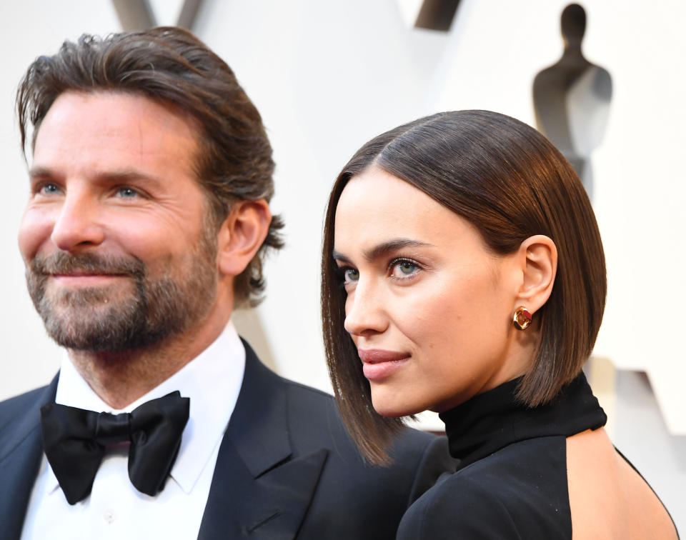 HOLLYWOOD, CALIFORNIA - FEBRUARY 24: Bradley Cooper and Irina Shayk arrives at the 91st Annual Academy Awards at Hollywood and Highland on February 24, 2019 in Hollywood, California. (Photo by Steve Granitz/WireImage)