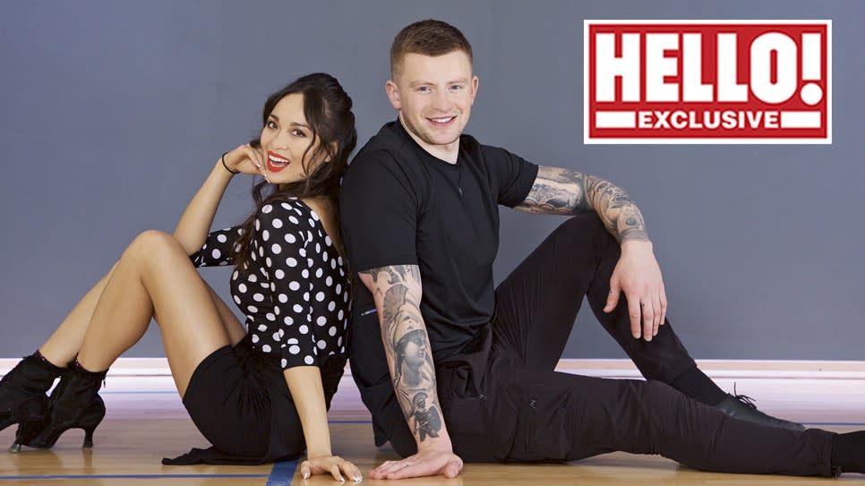 Adam Peaty is paired with Katya Jones in this year’s Strictly (Hello! magazine/PA)