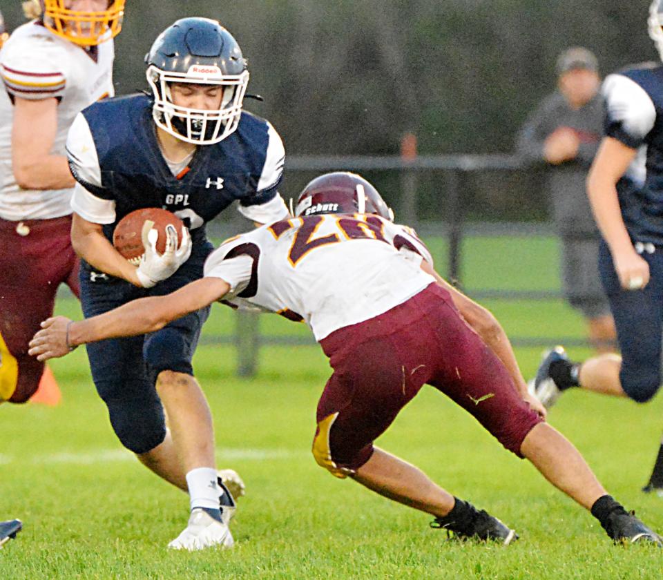 Junior running back Thomas Erickson ran for 814 yards and nine touchdowns last fall and is one of top returnees for the 2022 Great Plains Lutheran High School football team. The Panthers open their season Friday at Britton-Hecla.