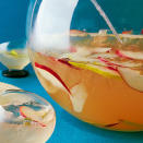 <div class="caption-credit"> Photo by: Iain Bagwell</div><div class="caption-title">Pear Punch Sparkler</div><b>Pear Punch Sparkler</b> <br> Pair your apps with this fizzy and fruity cocktail. <br> <b>Recipe:</b> <br> Ingredients <br> <ul> <li>2 bottles (750 ml. each) sweet Riesling, such as Pacific Rim </li> <li>2 cans (11.5 oz each) pear nectar </li> <li>1/2 cup triple sec </li> <li>1 1/2 cups pear vodka </li> <li>2 tablespoons lemon juice </li> <li>2 each slightly underripe red and green pears, thinly sliced </li> <li>1 bottle (750 ml.) California brut sparkling wine </li> </ul>Preparation <br> Mix all ingredients except sparkling wine in a pitcher. Chill until ready to serve, at least 1 hour and up to 1 day ahead. To serve, pour into a large punch bowl; add sparkling wine and ice cubes.