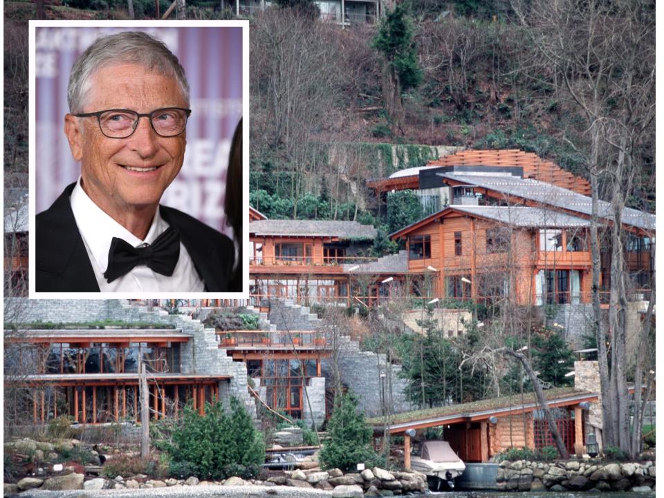 Bill Gates' erster großer Immobilienbesitz war ein weitläufiges Grundstück am Lake Washington. Seitdem hat er mehr als 100 Millionen Dollar für Häuser im ganzen Land ausgegeben. - Copyright: Getty Images