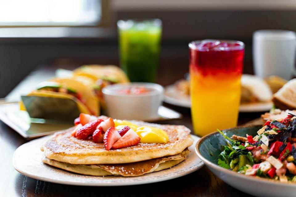 In addition to its breakfast and lunch menu, First Watch offers an extensive juice bar.