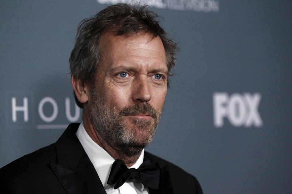 <p> FILE- British actor Hugh Laurie who played the eponymous House MD in the US Medical drama TV series, in Los Angeles, USA, in this file photo dated Friday, April 20, 2012. If you are stricken down with a rare medical condition, you better hope your doctor watches the right TV show, and that is exactly what happened to a German man (name withheld) in May 2012, with severe heart failure and a puzzling mix of other symptoms including fever, blindness, deafness and enlarged lymph nodes, which stumped doctors at other hospitals for months. The 55-year-old man was only diagnosed when he was referred to Dr. Juergen Schaefer, who works at the Center for Undiagnosed Diseases in Marburg, Germany, and is a fan of the U.S. television medical drama, “House”, “After five minutes, I knew what was wrong,” said Schaefer, identifying cobalt poisoning as the cause because the symptoms matched a scenario in the TV drama. (AP Photo/Matt Sayles, FILE) </p>