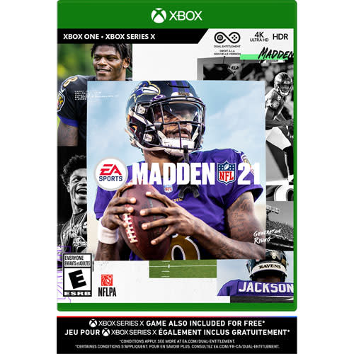 Save $50 on Madden NFL 21 (Xbox One). Image via Amazon.