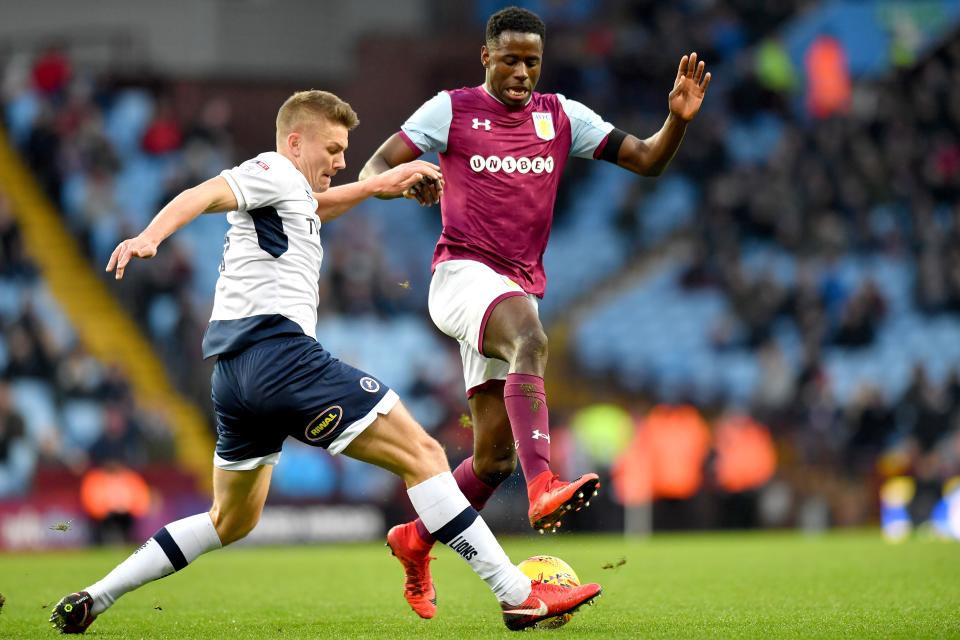Keinan Davis (right) has been one of the bright spots for Villa