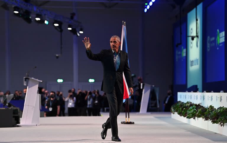 Barack Obama, tras su discurso en la COP26 de Glasgow