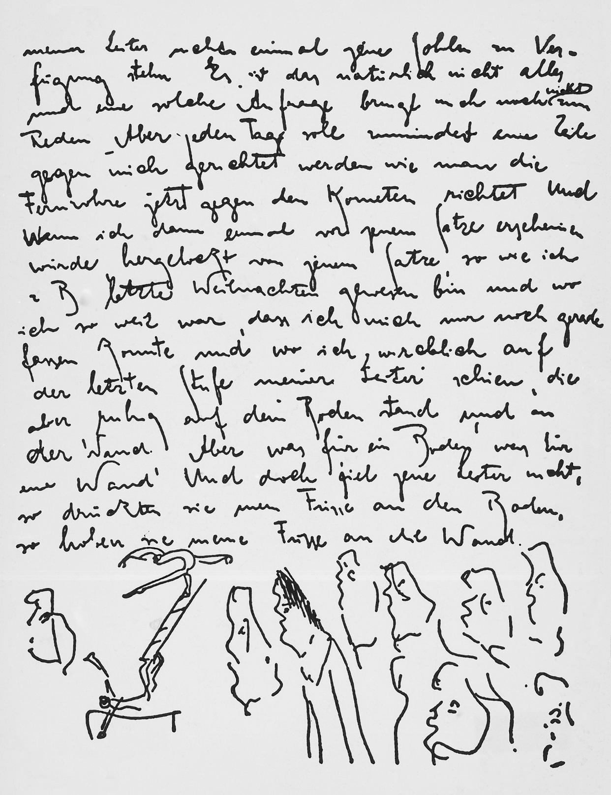 A page from Kafka's notebooks