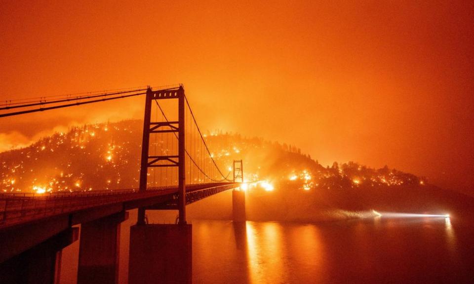 Un incendio forestal en Oroville, California, el 9 de septiembre de 2020.