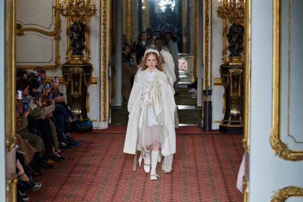 A look from Simone Rocha's Fall 2020 collection. 