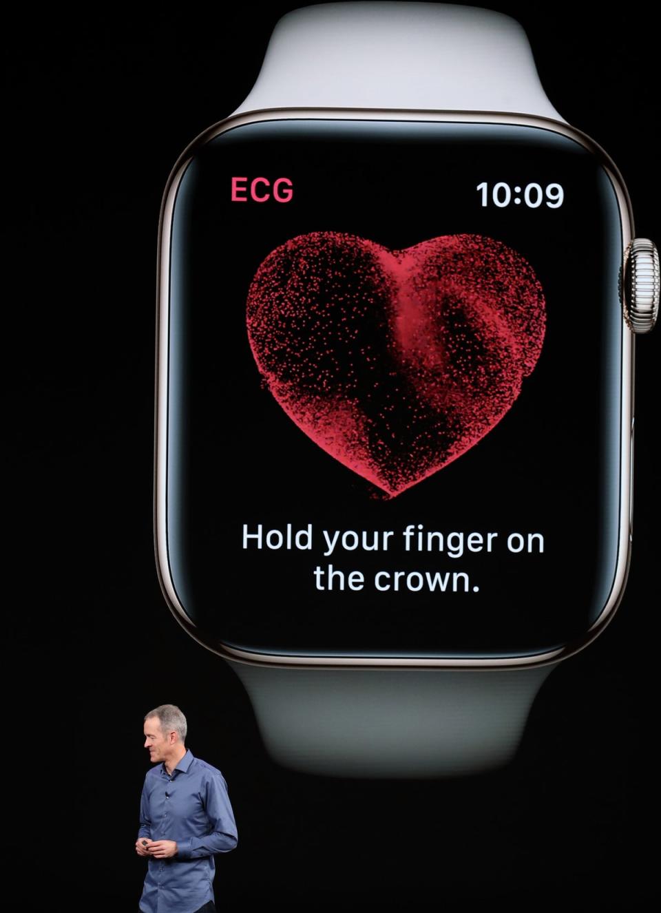 Jeff Williams, chief operating officer of Apple Inc., speaks during an Apple event at the Steve Jobs Theater at Apple Park on September 12, 2018 (Getty Images)