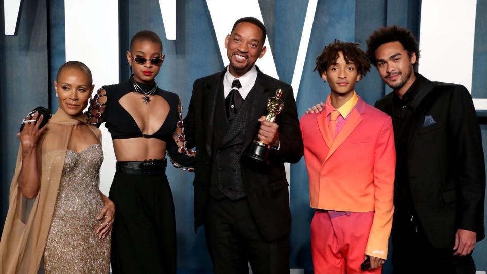 Jada Pinkett Smith, Willow Smith, Will Smith, Jaden Smith, Trey Smith