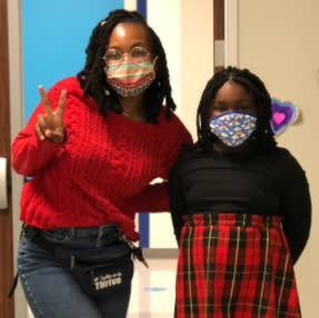 Porsha Hodge with one of her students (KIPP Texas Public Schools Staff)