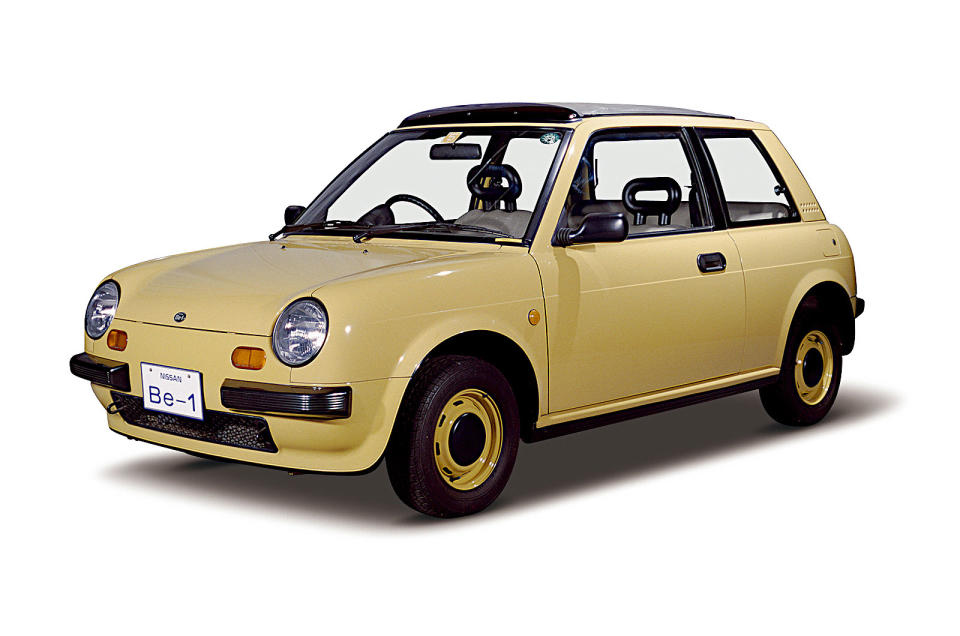 <p>In the late 1980s and early 1990s, Nissan produced several extravagantly styled models known collectively as the pike cars, which design writer Phil Patton (1952-2015) once described as “the height of postmodernism”. The best known outside Japan are the retro-modern <strong>Figaro</strong> and the bizarre S-Cargo (a small van which looked like a snail), but both were preceded by the<strong> Be-1</strong>, which made its debut in early 1987.</p><p>Based on the first-generation <strong>Micra</strong> – an excellent starting point – this cute little two-door saloon caught the imagination of potential customers in a big way. Nissan said it would build no more than <strong>10,000</strong> examples, but received more than that number of orders. Determined to keep the car special, Nissan stuck to its original plan, and chose who was allowed to buy it by means of a lottery.</p>
