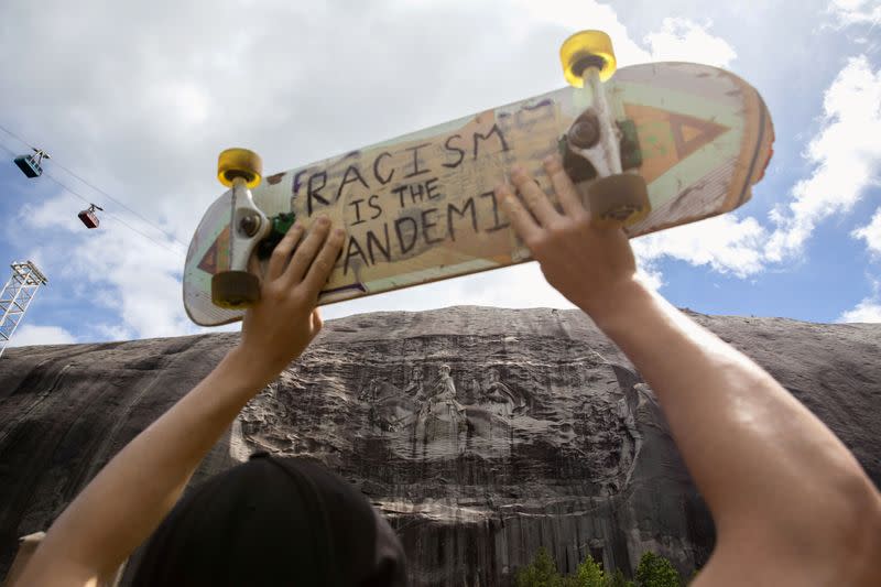 FILE PHOTO: Protesters rally against racial inequality in Stone Mountain