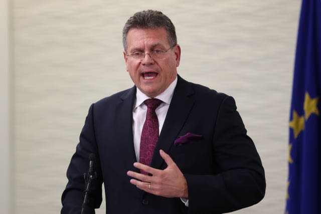 EU Commission vice president Maros Sefcovic 