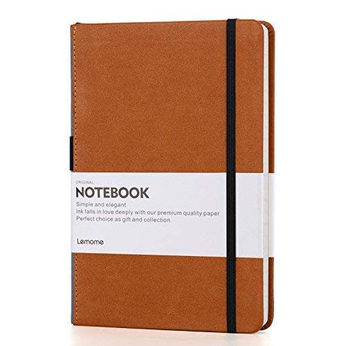 Dotted Bullet Grid Journal - Lemome A5 Hardcover Dot Grid Notebook with Pen Loop - Premium Thick Paper - Page Dividers Gifts (Amazon / Amazon)