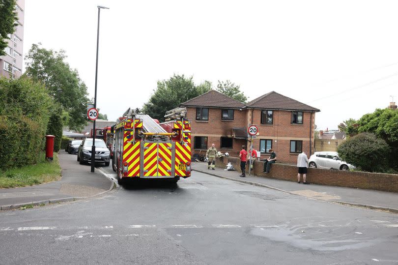 Fire crews at the scene on Maze Street, Barton Hill, this morning (June 24)