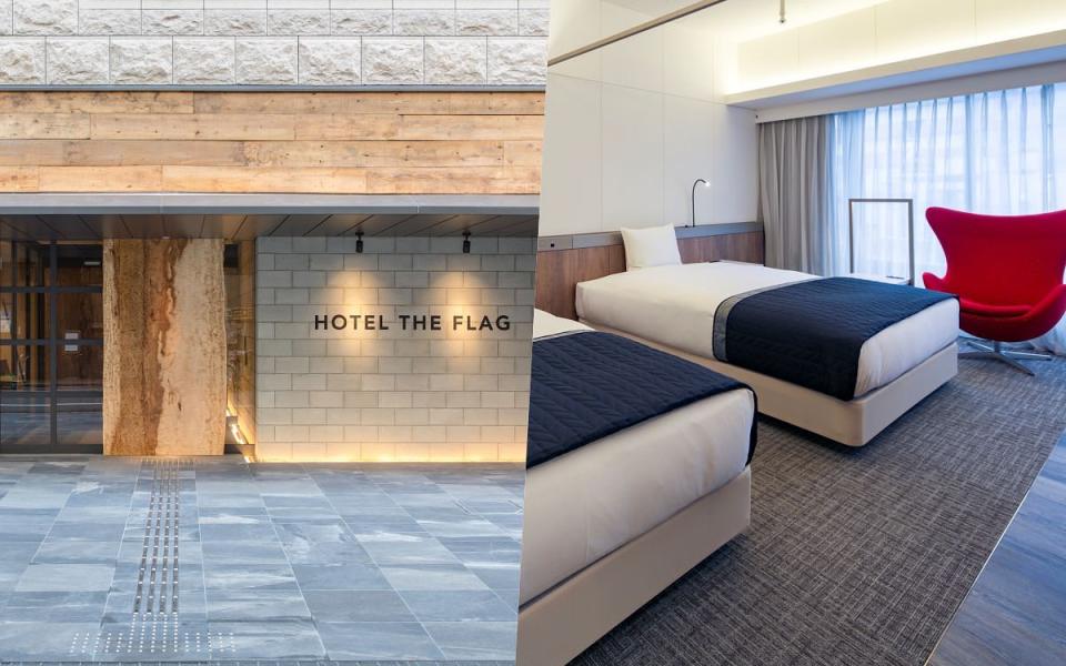 HOTEL THE FLAG Shinsaibashi 圖片來源：https://zhtw.hoteltheflag.jp/