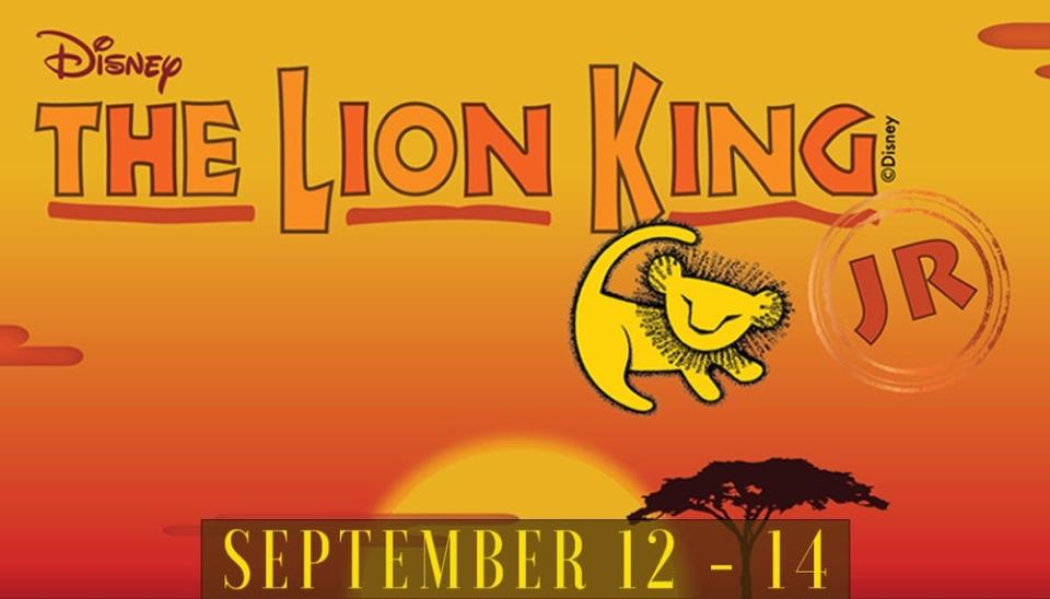 Wrapping up the summer season will be "The Lion King Jr." set for Sept. 12-14. Disney's "The Lion King" has captivated the imagination of audiences around the world with unforgettable characters and songs.