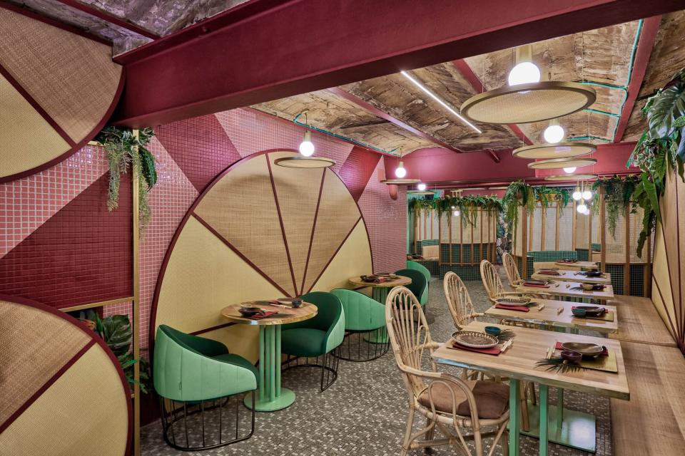 As you might imagine, the food is as colorful and vibrant as the interior.