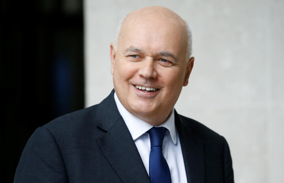 Britain's Conservative MP Iain Duncan Smith leaves the BBC studios in London, Britain, July 21, 2019. REUTERS/Henry Nicholls