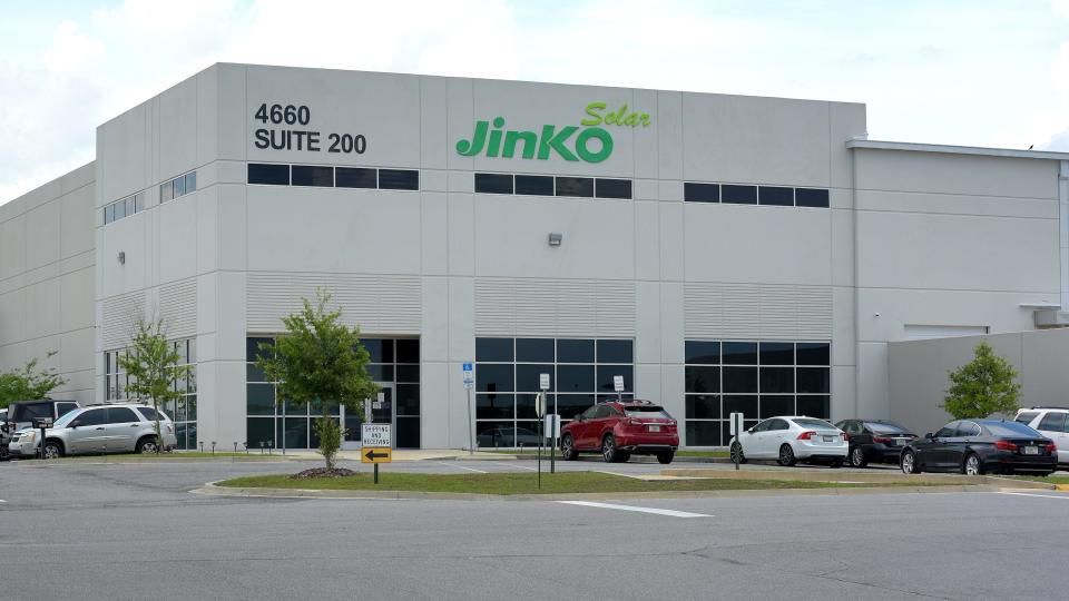 JinkoSolar's factory in Jacksonville is located at Cecil Commerce Center on the city's Westside.