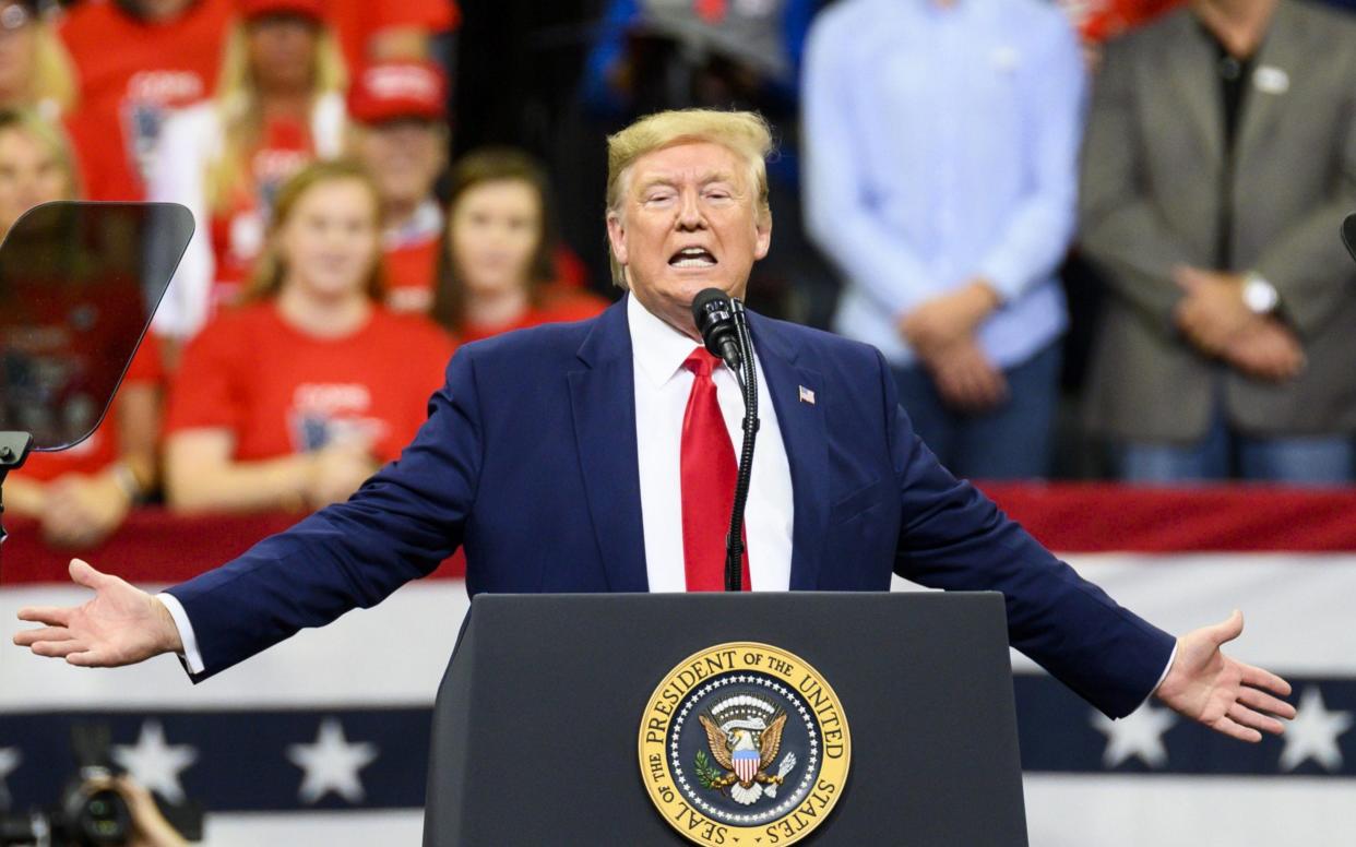 President Donald Trump at campaign rally in  Minneapolis - Getty Images North America