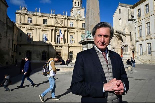 Patrick de Carolis, à Arles en février