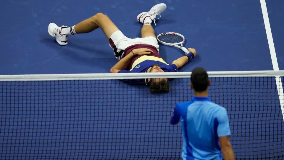 Novak Djokovic was just too strong for opponent Daniil Medvedev during the US Open final. - Mary Altaffer/AP