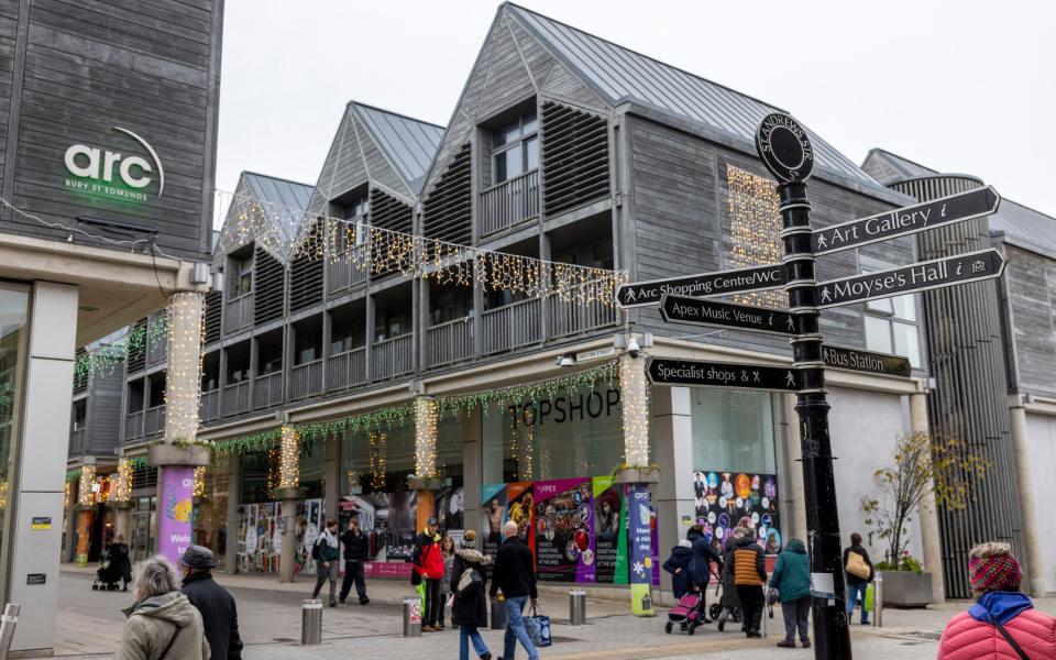 The Arc shopping centre in Bury St Edmunds, pictured last November