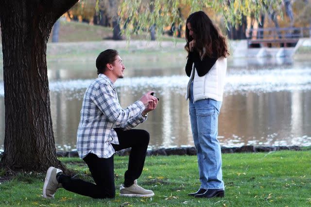 <p>Dustin Rota</p> Hunter Fieri proposes to Tara Bernstein