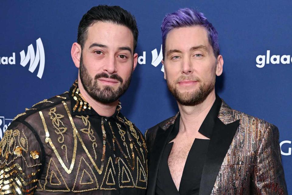 <p>Axelle/Bauer-Griffin/FilmMagic</p> Michael Turchin and Lance Bass.