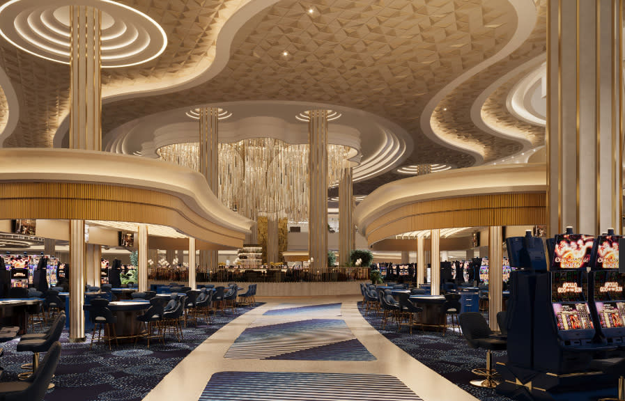 Fontainebleau Las Vegas casino floor rendering. (Credit: Fontainebleau Las Vegas)