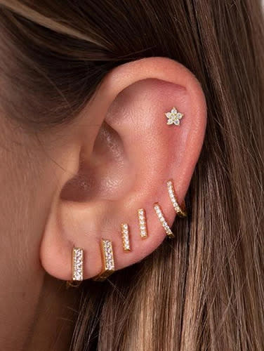 The Bar None Collection includes four different earrings | Studs