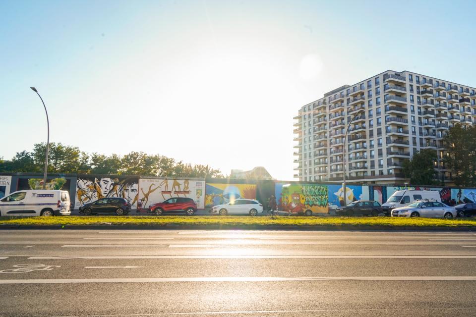 East Side Gallery of the Berlin Wall.