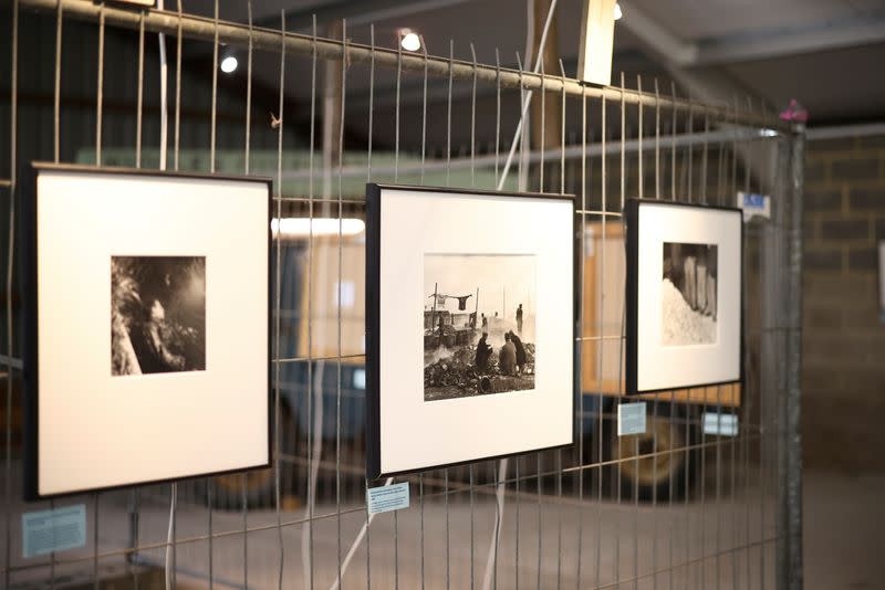 General view inside an exhibition of photographs by American photographer and surrealist Lee Miller, at Farleys House & Gallery, where the artist lived before her death in 1977, in Muddles Green