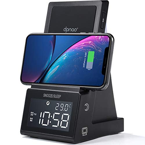 dpnao Alarm Clock with Wireless Charging (Amazon / Amazon)