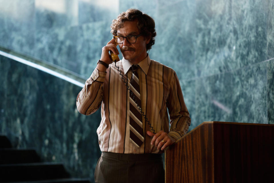 Marty (Michael Shannon) takes an important call (Picture: BBC)