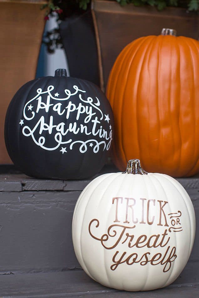 Vinyl Letter Pumpkins