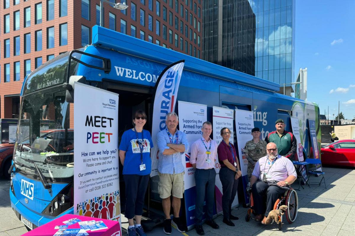 NHS bus at Reading Station <i>(Image: NQ)</i>