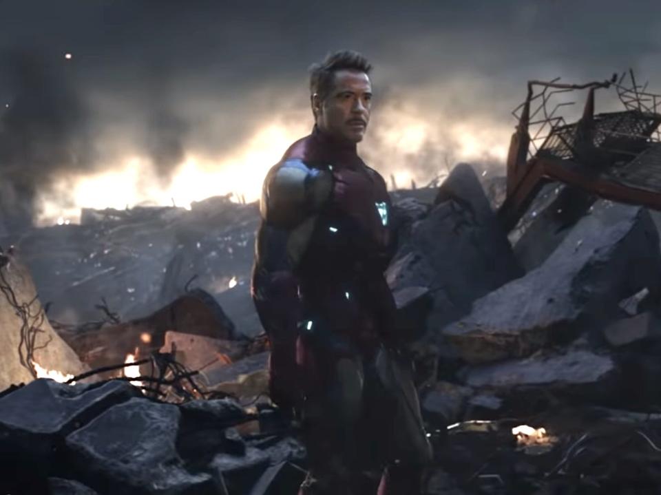 Robert Downey Jr. as Iron Man in "Avengers: Endgame."