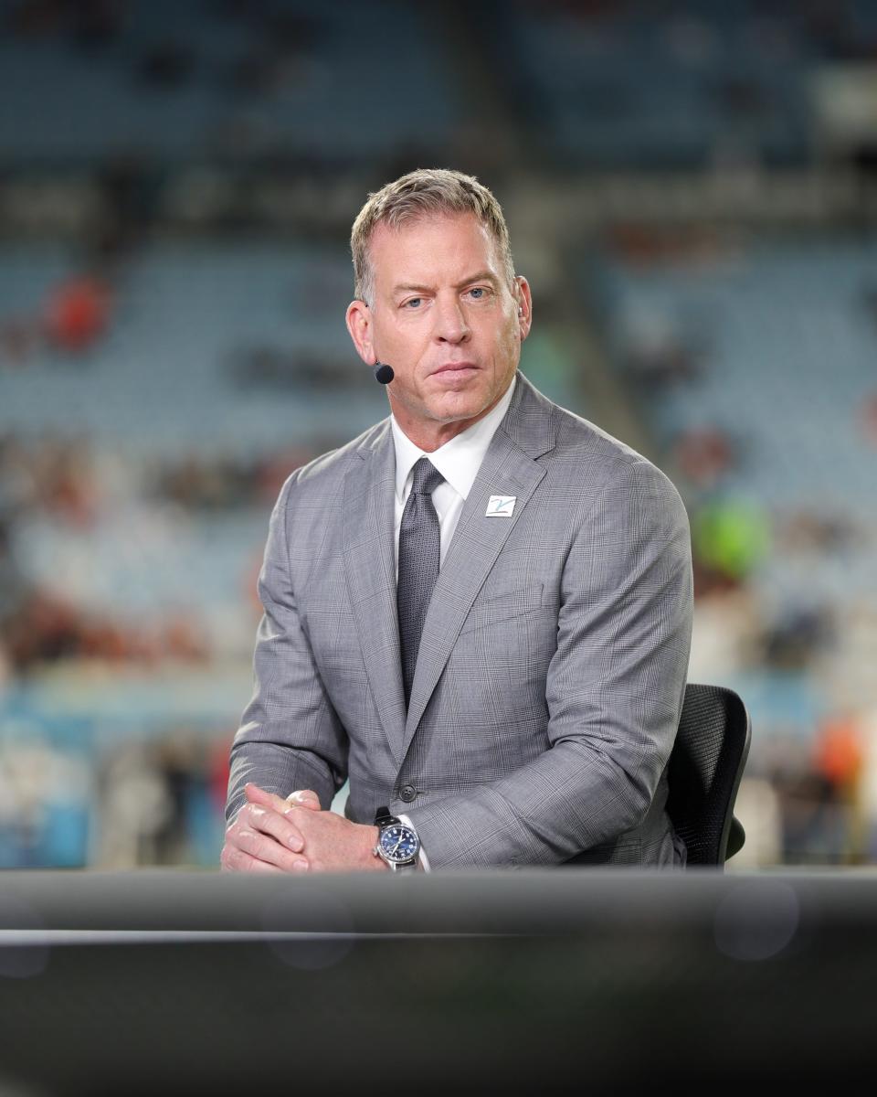 After 20 years on Fox Sports, Troy Aikman is in his second season calling Monday Night Football games on ESPN.