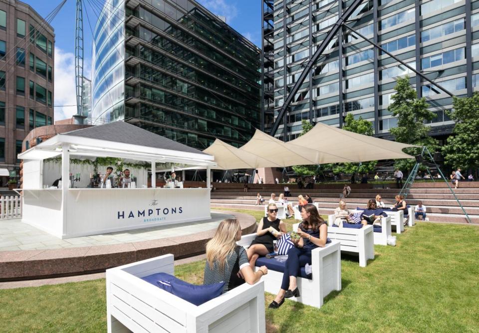 Summer life: The Hamptons comes to Broadgate