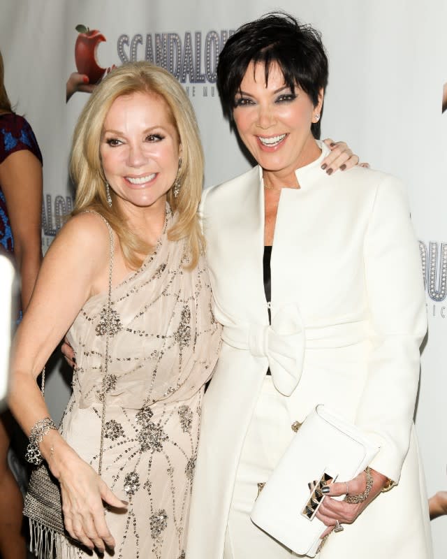 Gifford and Jenner at 'Scandalous' play opening night on Broadway,