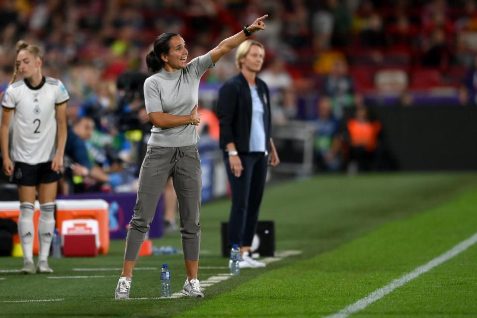 Irene Fuhrmann believes England and Germany are on “pretty much” the same level (Getty Images)