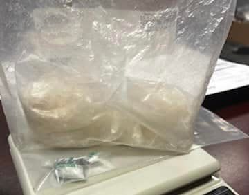 Methamphetamine and fentanyl in a traffic stop late Friday, July 22