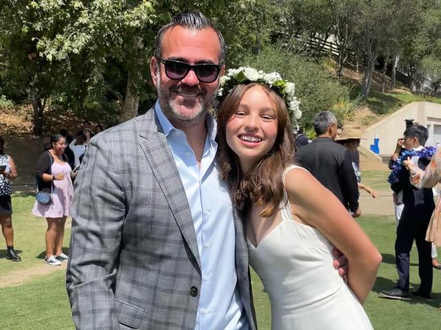 <p>Giada De Laurentiis Instagram</p> Giada De Laurentiis' boyfriend Shane Farely and her daughter Jade