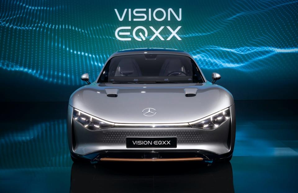 Mercedes-Benz Vision EQXX concept EV.